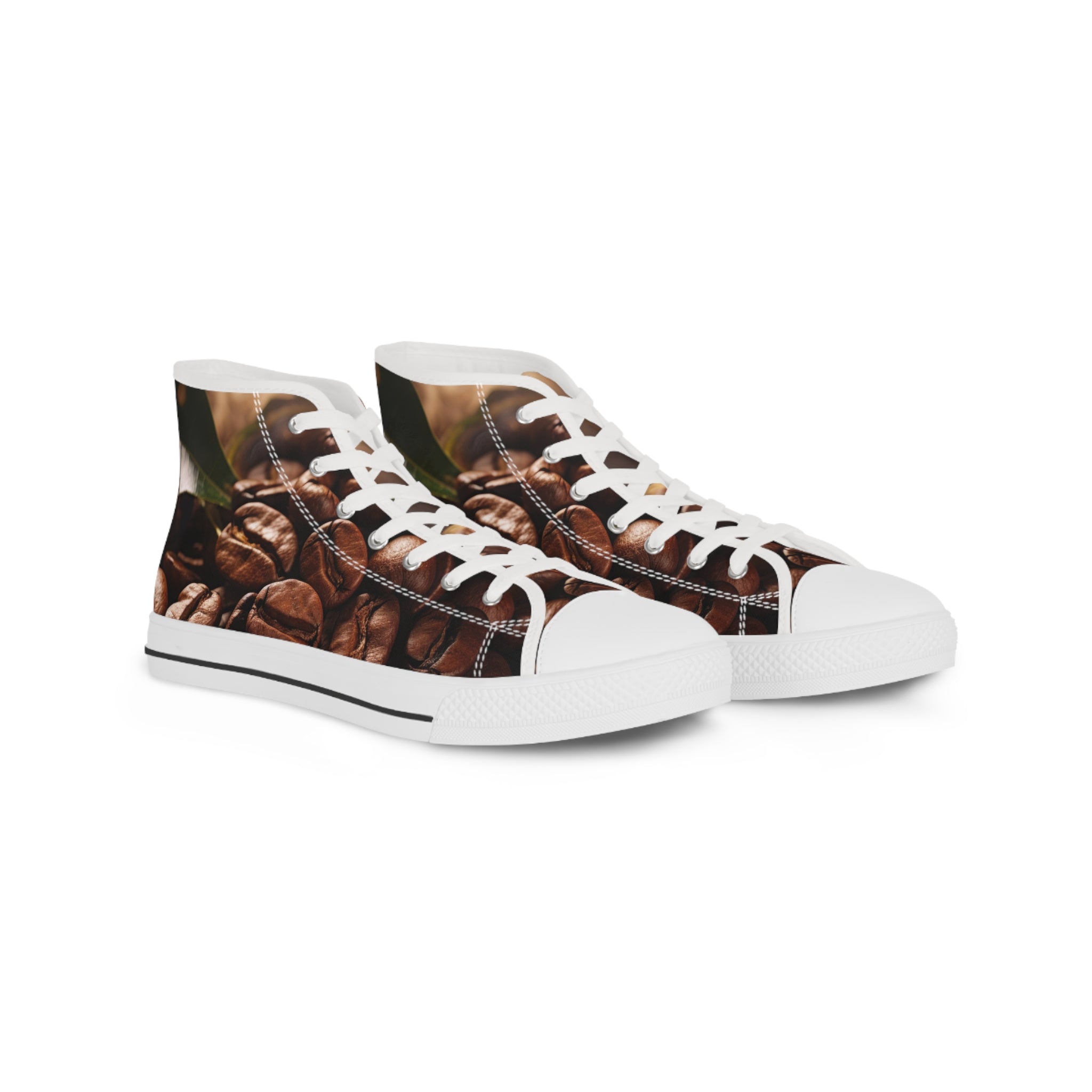 coffee bean lovers  Men's High Top Sneakers