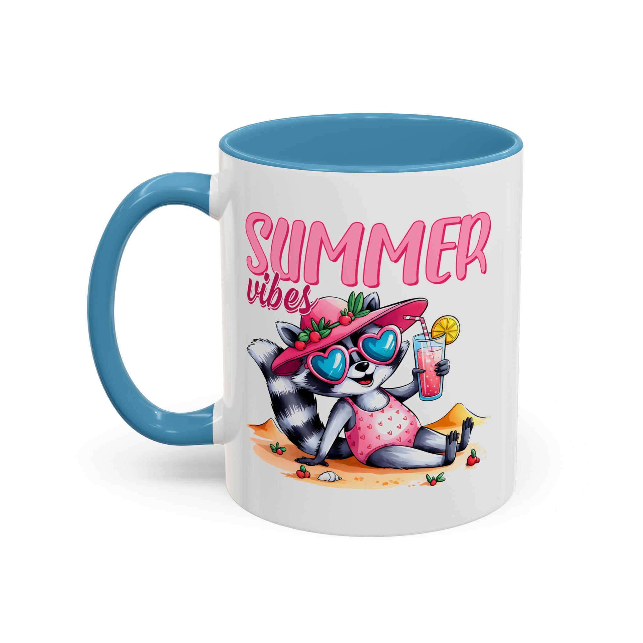 Summer Vibes Accent Coffee Mug - Fun & Colorful Design for Relaxing Moments