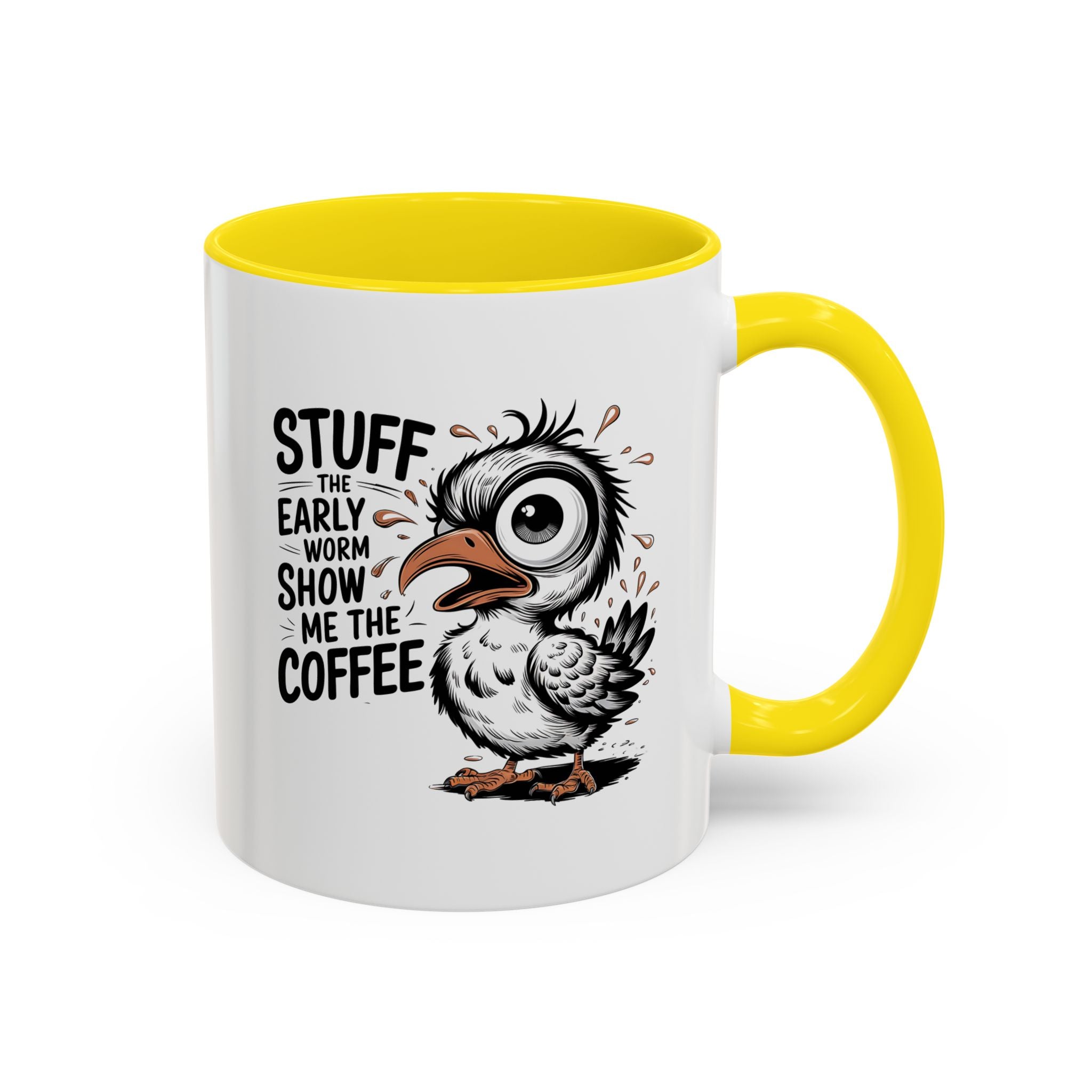 Quirky Coffee Mug with Owl Design | Gift for Coffee Lovers, Unique Office Mug, Fun Morning Coffee Cup, Bird-Themed Mug, Early Bird Gift