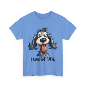 Cute Dog Lover Tee | I WOOF You T-Shirt, Pet Lover Gift, Dog Mom Shirt, Casual Wear, Anniversary Gift
