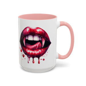 Gothic Vampire Teeth Coffee Mug – Perfect for Halloween, Spooky Occasions, Gift for Horror Lovers, Unique Accent Cup