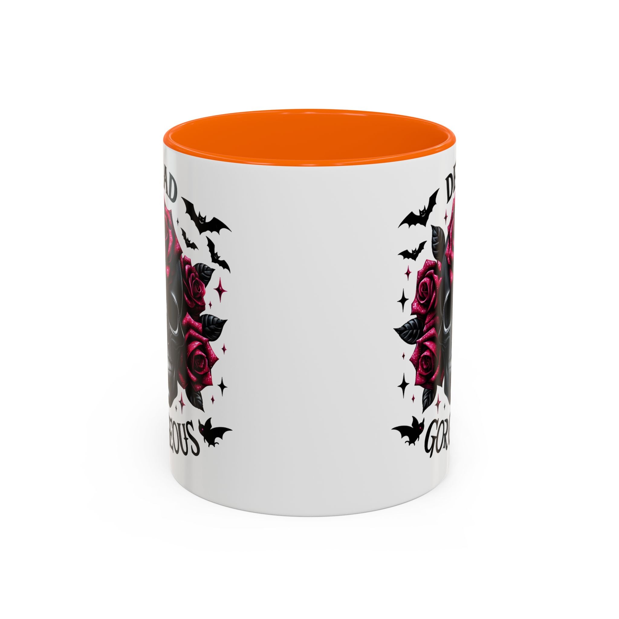 Gothic Skull Coffee Mug - Dead Gorgeous Design halloween horror art goth