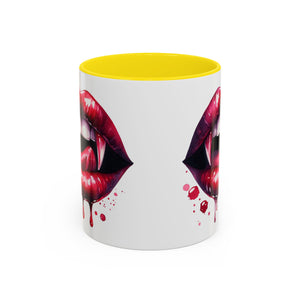 Gothic Vampire Teeth Coffee Mug – Perfect for Halloween, Spooky Occasions, Gift for Horror Lovers, Unique Accent Cup