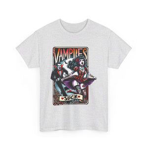 vampires suck horror art Unisex Heavy Cotton Tee men women