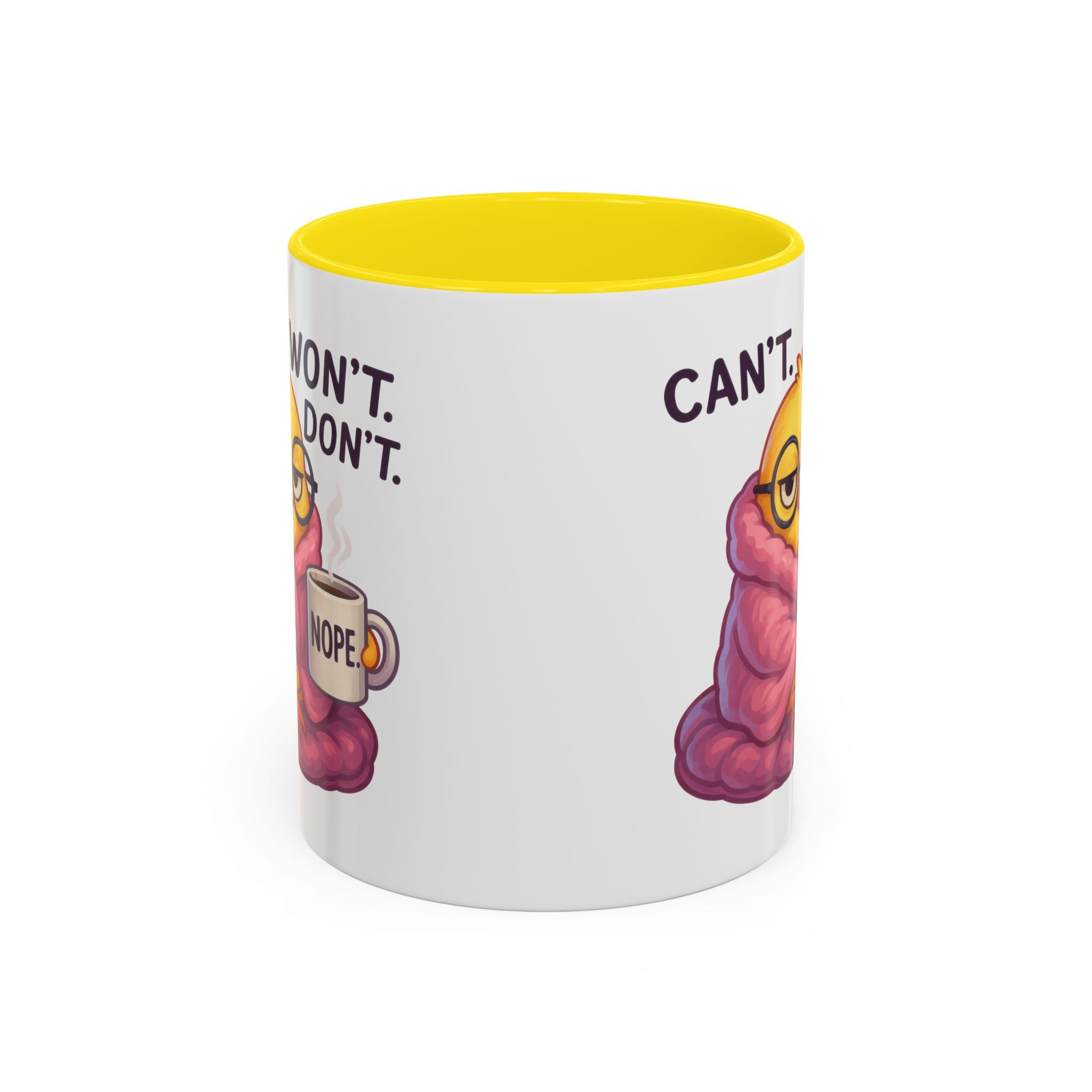 Cozy Cartoon Coffee Mug - Perfect for Lazy Days, Gifts for Friends, Cute Coffee Cups, Inspirational Morning Mug, Funny Beverage Container