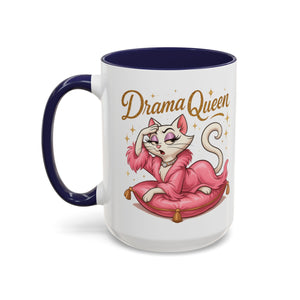 Drama Queen Coffee Mug - Fun Gift for Cat Lovers, Unique Mug for Tea or Coffee, Perfect for Birthdays, Mother's Day & Housewarming