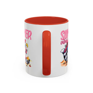 Summer Vibes Accent Coffee Mug - Fun & Colorful Design for Relaxing Moments