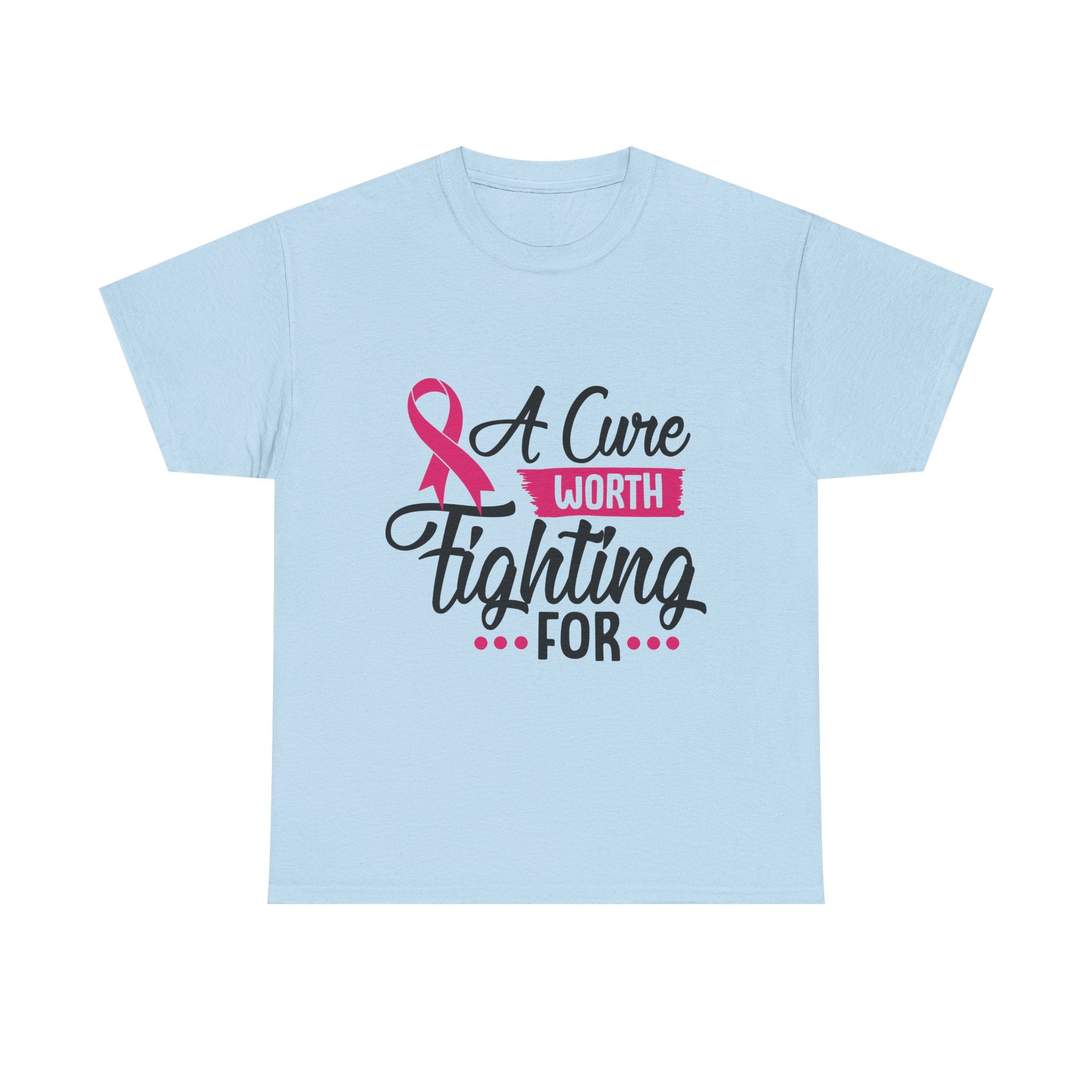 Breast Cancer Awareness Tee, A Cure Worth Fighting For Shirt, Unisex Support T-Shirt, Gift for Hope and Strength, Fundraising Apparel