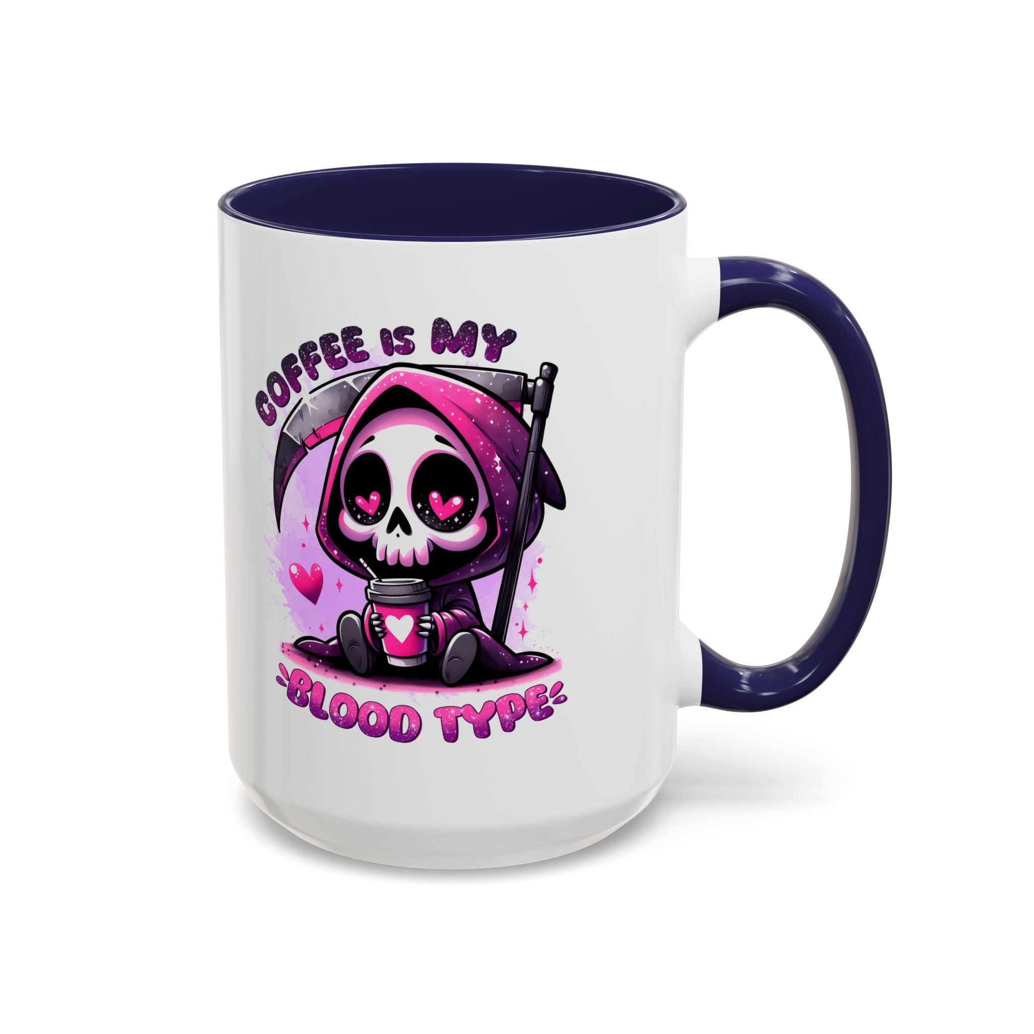 my blood type is coffee Accent Coffee Mug (11, 15oz) by abc school fundraiser