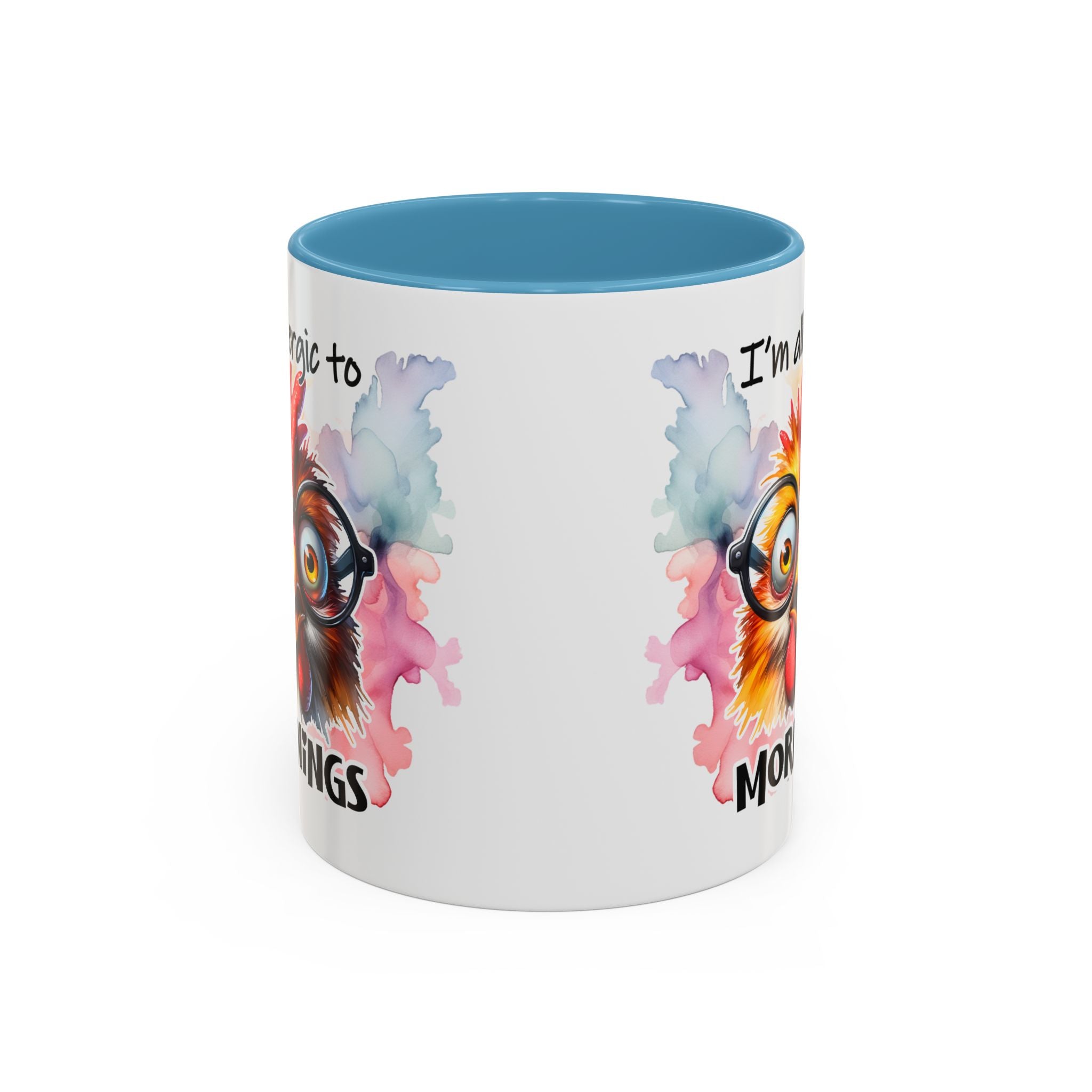 Funny Morning Coffee Mug, Gift for Coffee Lovers, Humorous Mug, Office Mug, Unique Cup for Mornings, Chicken Design