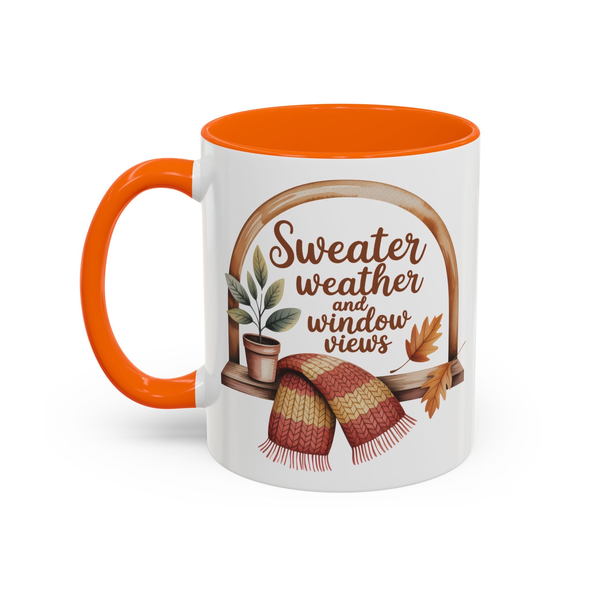 Sweater Weather Coffee Mug - Cozy Autumn Vibes fall season vibe winter gateway