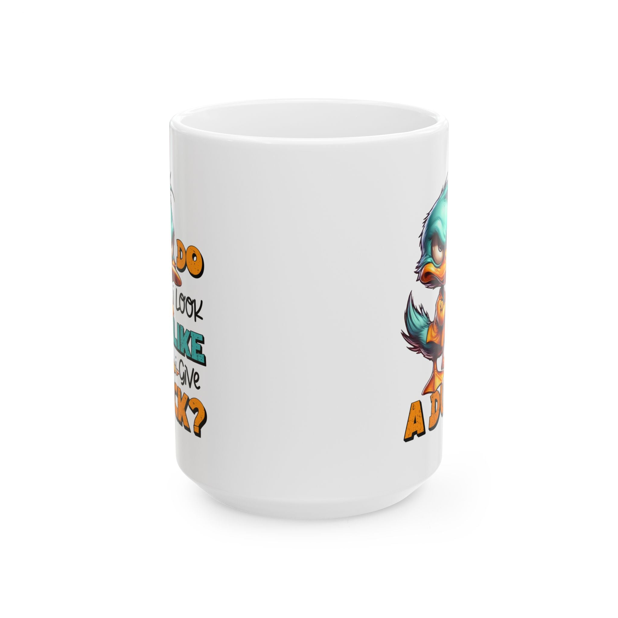 funny duck attitude coffee  Mug for Coffee Lovers, Funny Gift, Tea Mug, Cartoon Character Mug, Unique Kitchen Decor