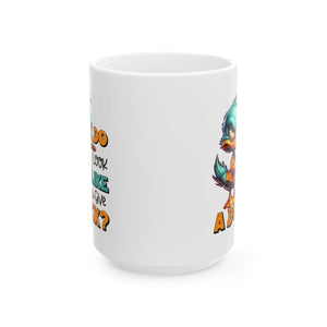 funny duck attitude coffee  Mug for Coffee Lovers, Funny Gift, Tea Mug, Cartoon Character Mug, Unique Kitchen Decor