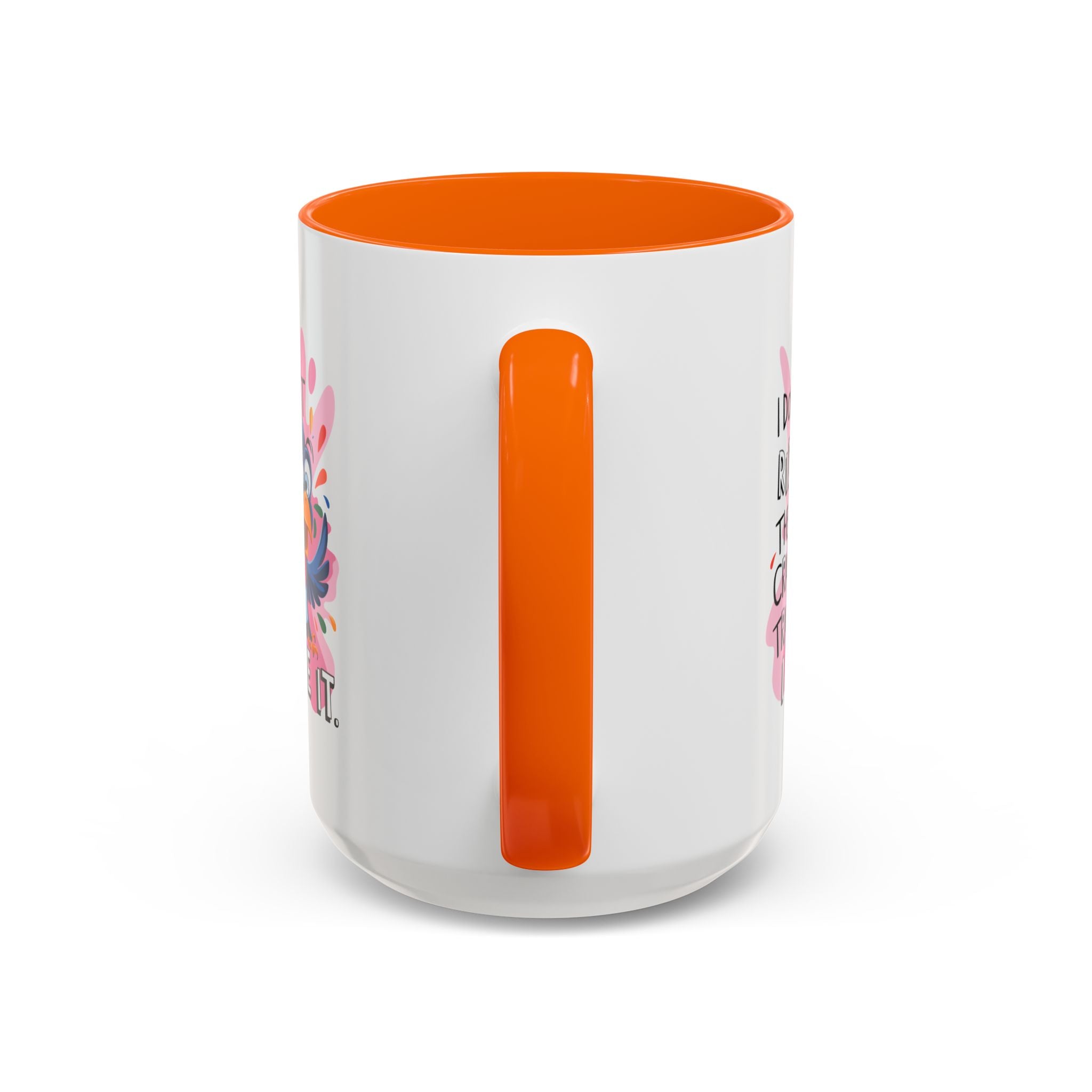 Funny attitude Travel Mug - "I Don't Just Ride the Crazy Train, I Drive It" - Colorful Bird Design