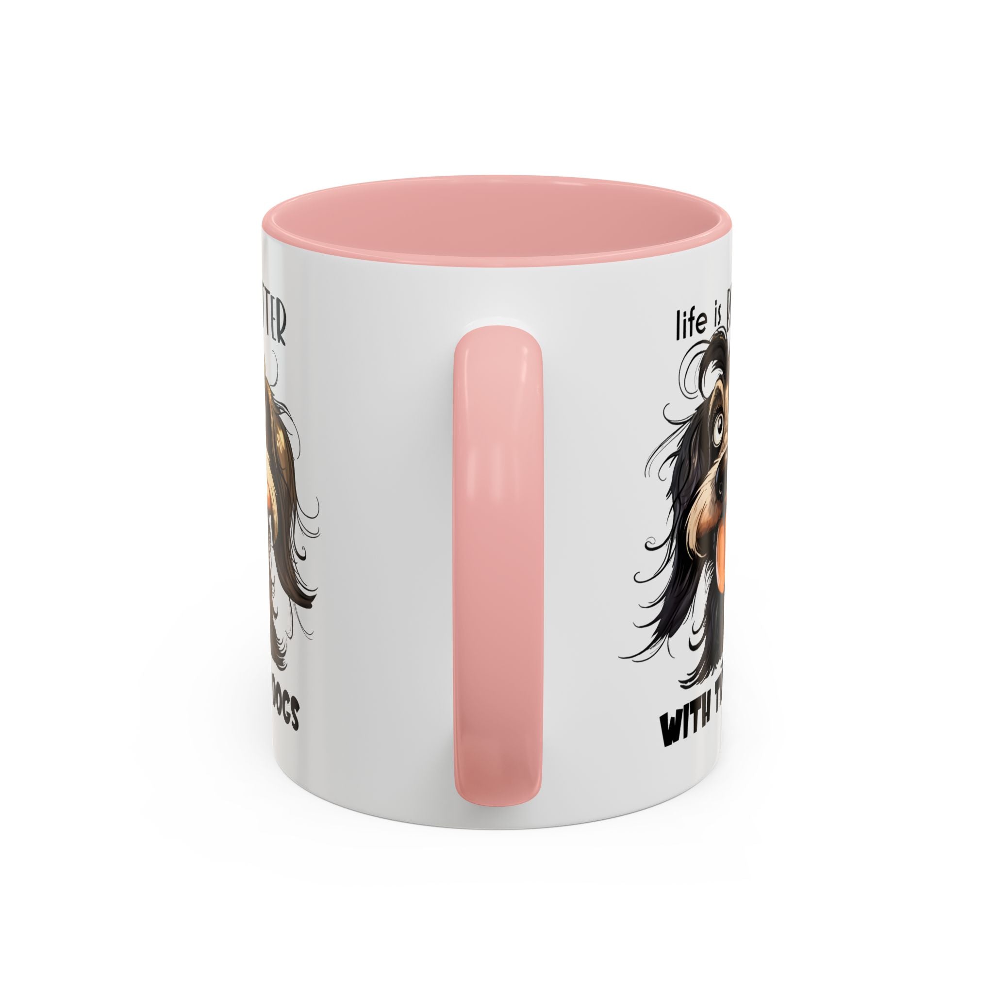 Life is Better with Dogs Coffee Mug - Cute Dog Lover Gift, Animal Themed Mug, Pet Owner Present, Fun Coffee Cup, Gift for Him/Her