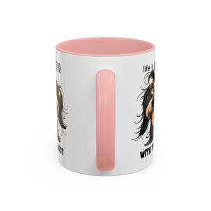 Life is Better with Dogs Coffee Mug - Cute Dog Lover Gift, Animal Themed Mug, Pet Owner Present, Fun Coffee Cup, Gift for Him/Her