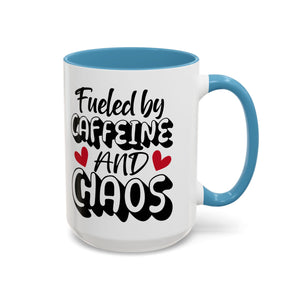 Caffeine Chaos Mug - Perfect for Coffee Lovers, Funny Gift for Friends, Home Office Essential, Birthday, Coffee Break