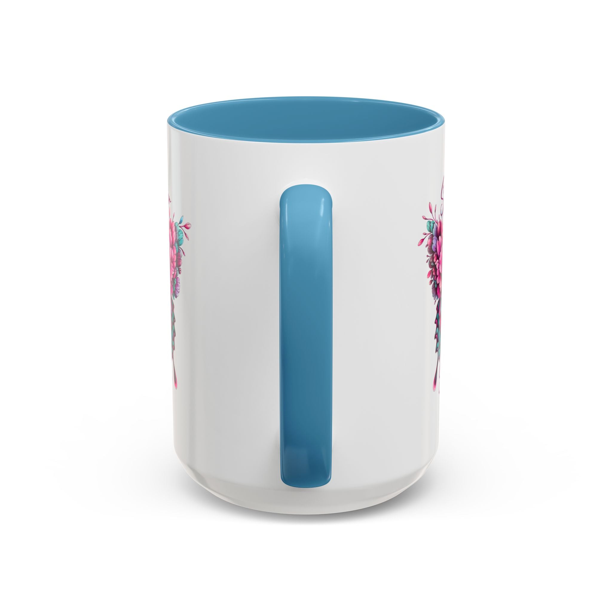 Stronger Than The Storm Accent Coffee Mug - Inspirational Butterfly Design