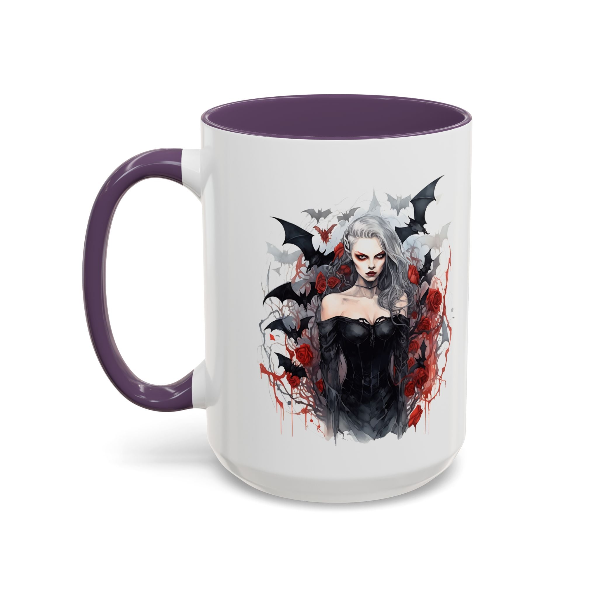 Gothic Coffee Mug, Dark Aesthetic Cup, Halloween Drinkware, Vampire Themed Gift, Horror Mug, Witchy Kitchen Decor