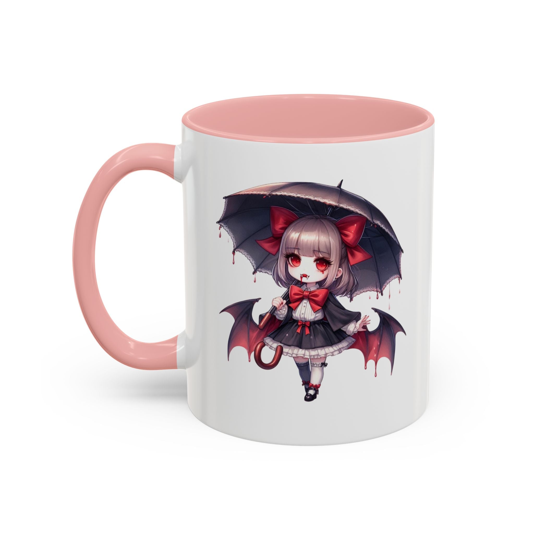Gothic vampire girl  horror art Accent Coffee Mug (11, 15oz)