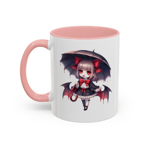 Gothic vampire girl  horror art Accent Coffee Mug (11, 15oz)