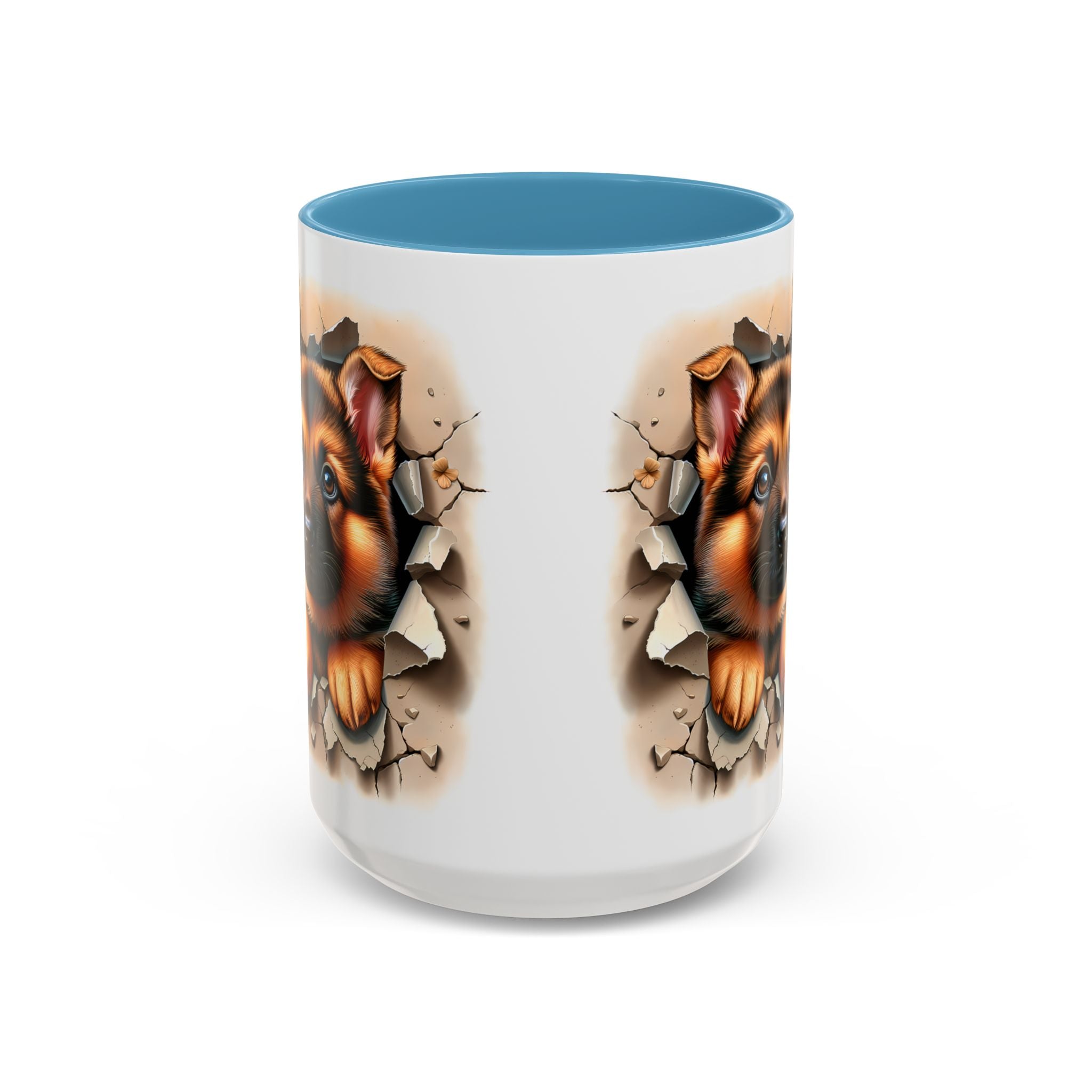 German Shepherd Accent Coffee Mug | Dog Lover Gift, Tasty Hot Beverage Cup, Pet Themed Kitchenware, Animal Adoption Cup, Unique Pet Gift