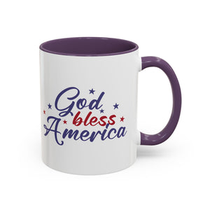 Patriotic Coffee Mug - God Bless America Design