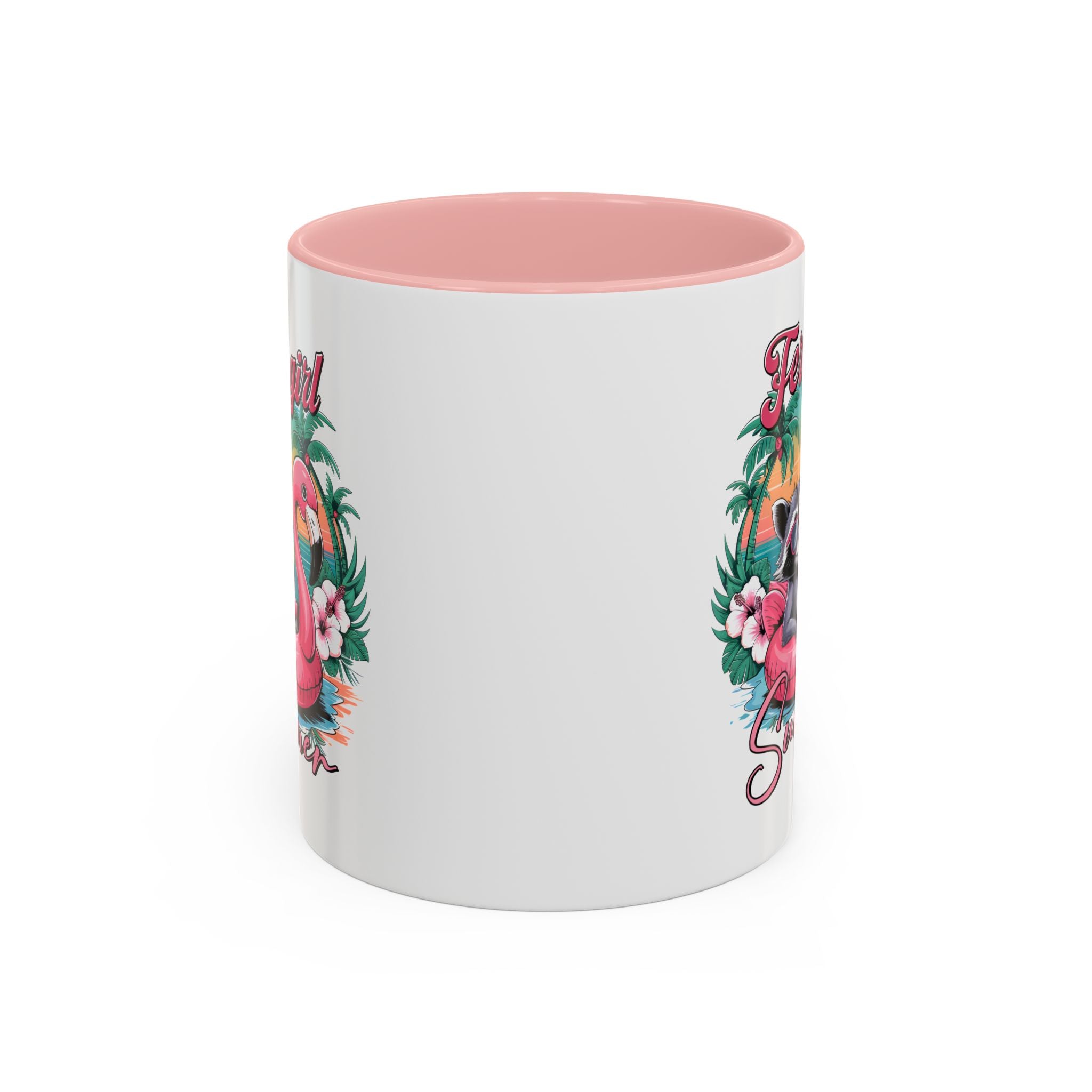 Feral Girl Summer Coffee Mug - Accent Design for Animal Lovers