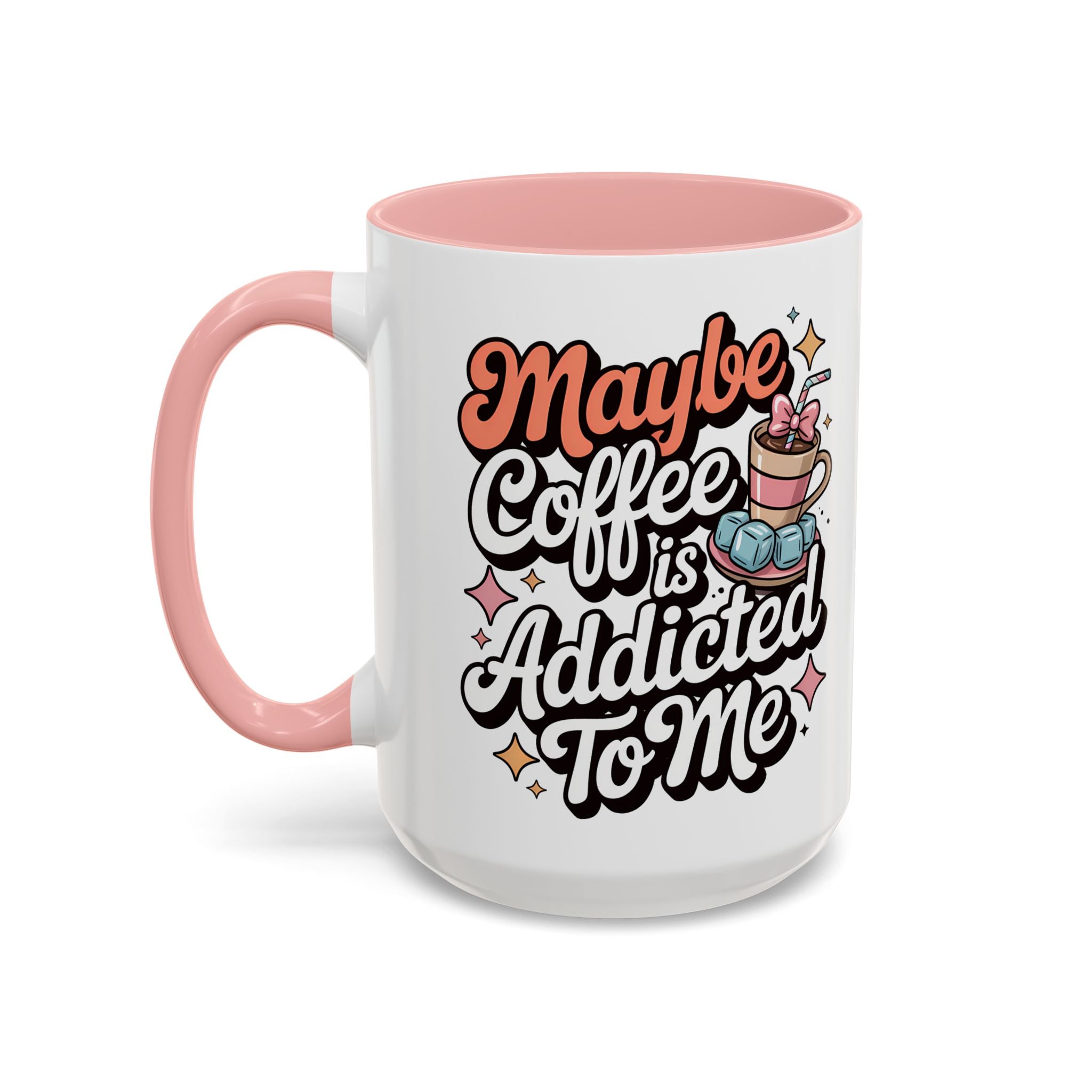 Coffee Addict Accent Mug - Fun Design for Coffee Lovers