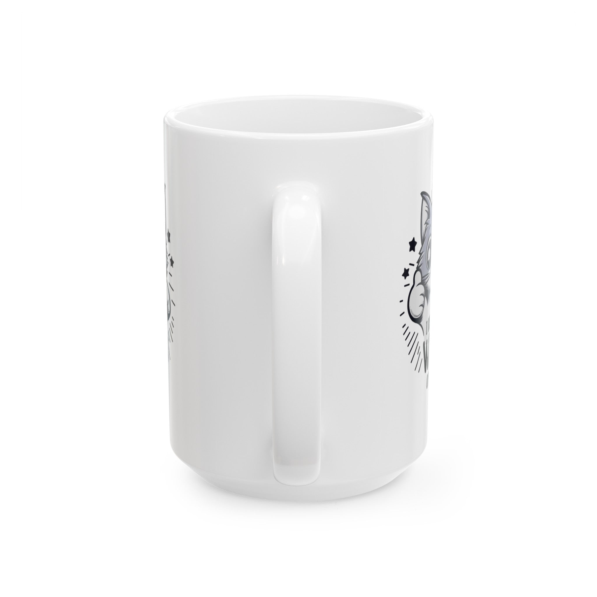 Funny cat I respect your wrong opinion Ceramic Mug, (11oz, 15oz)