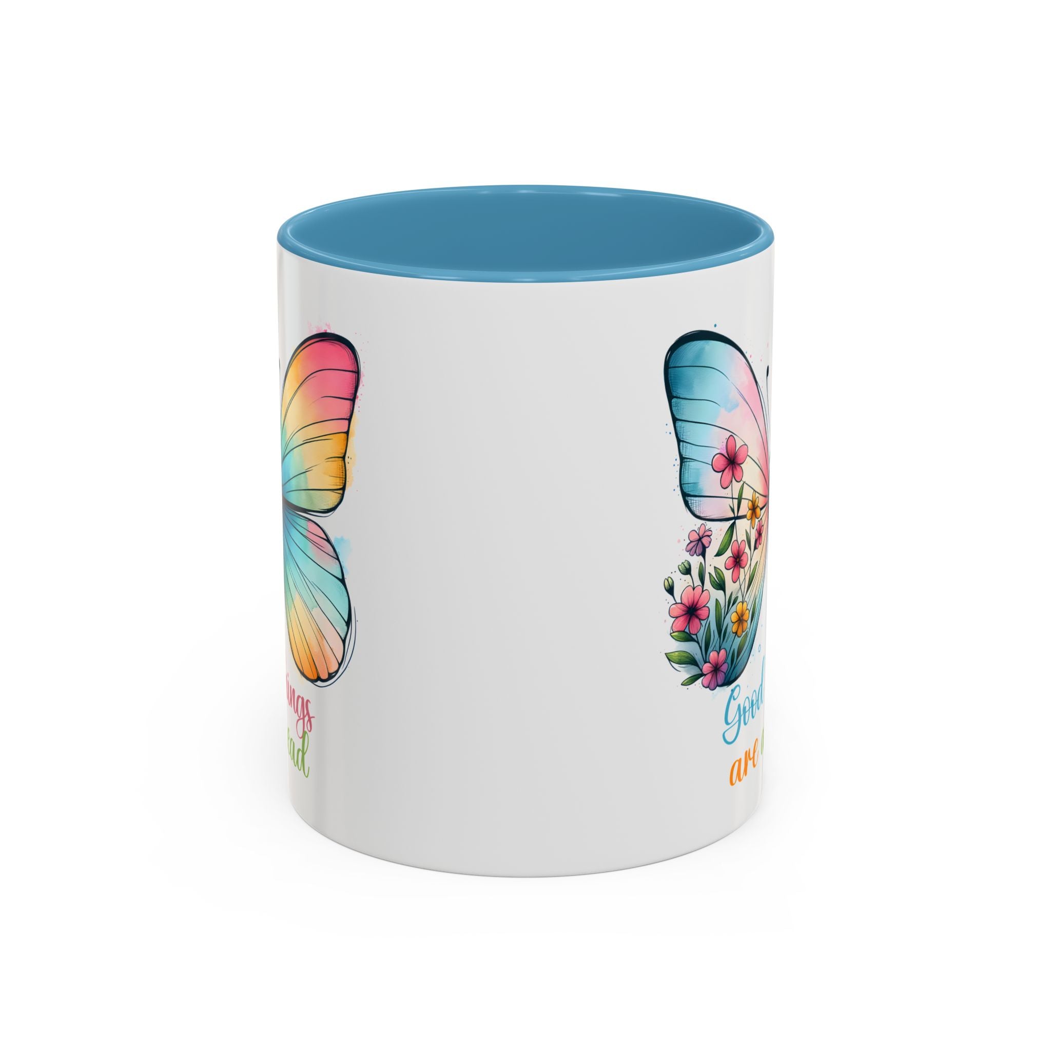 Inspirational Butterfly Coffee Mug positive vibe mental health