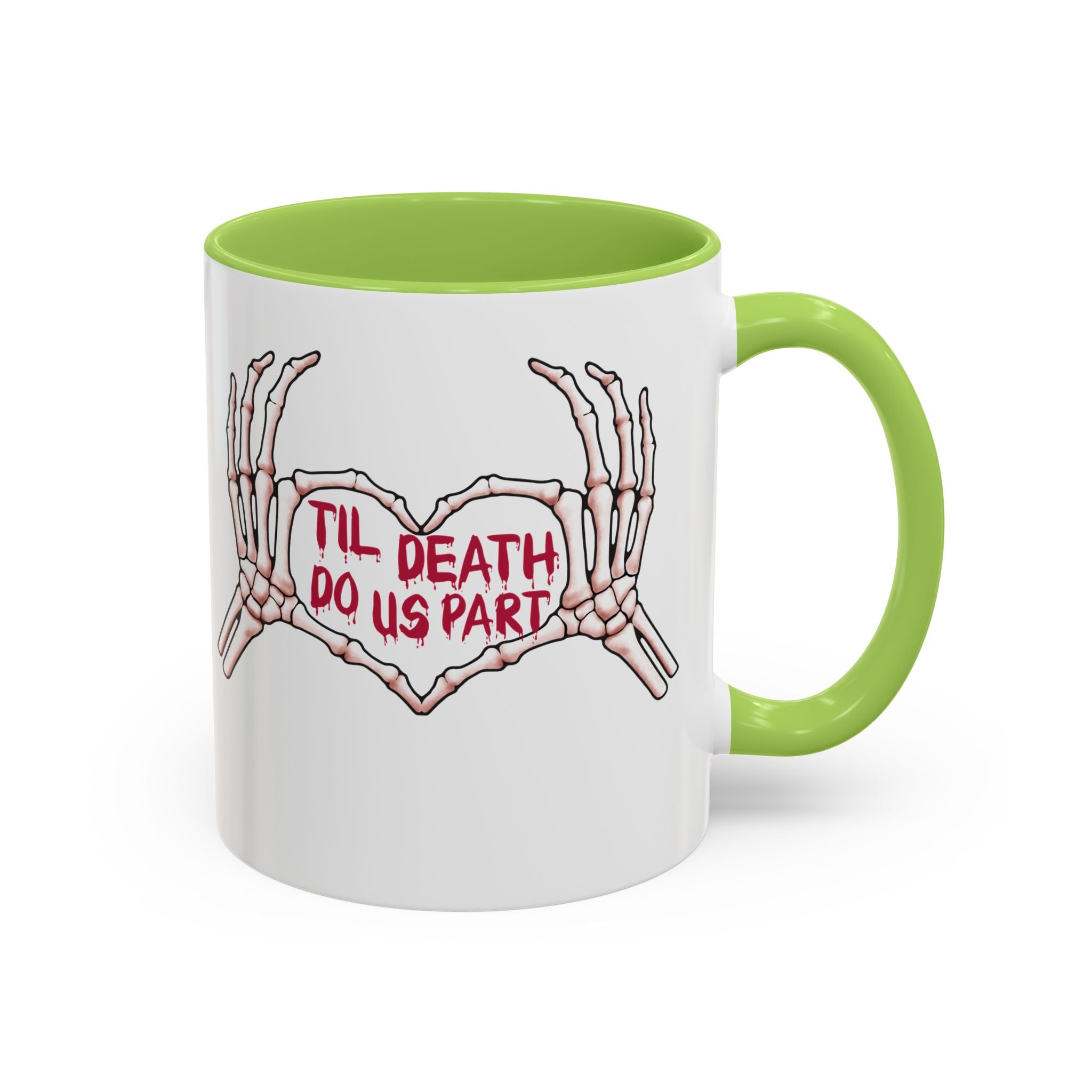 Til Death Do Us Part Skeleton Hands Coffee Mug