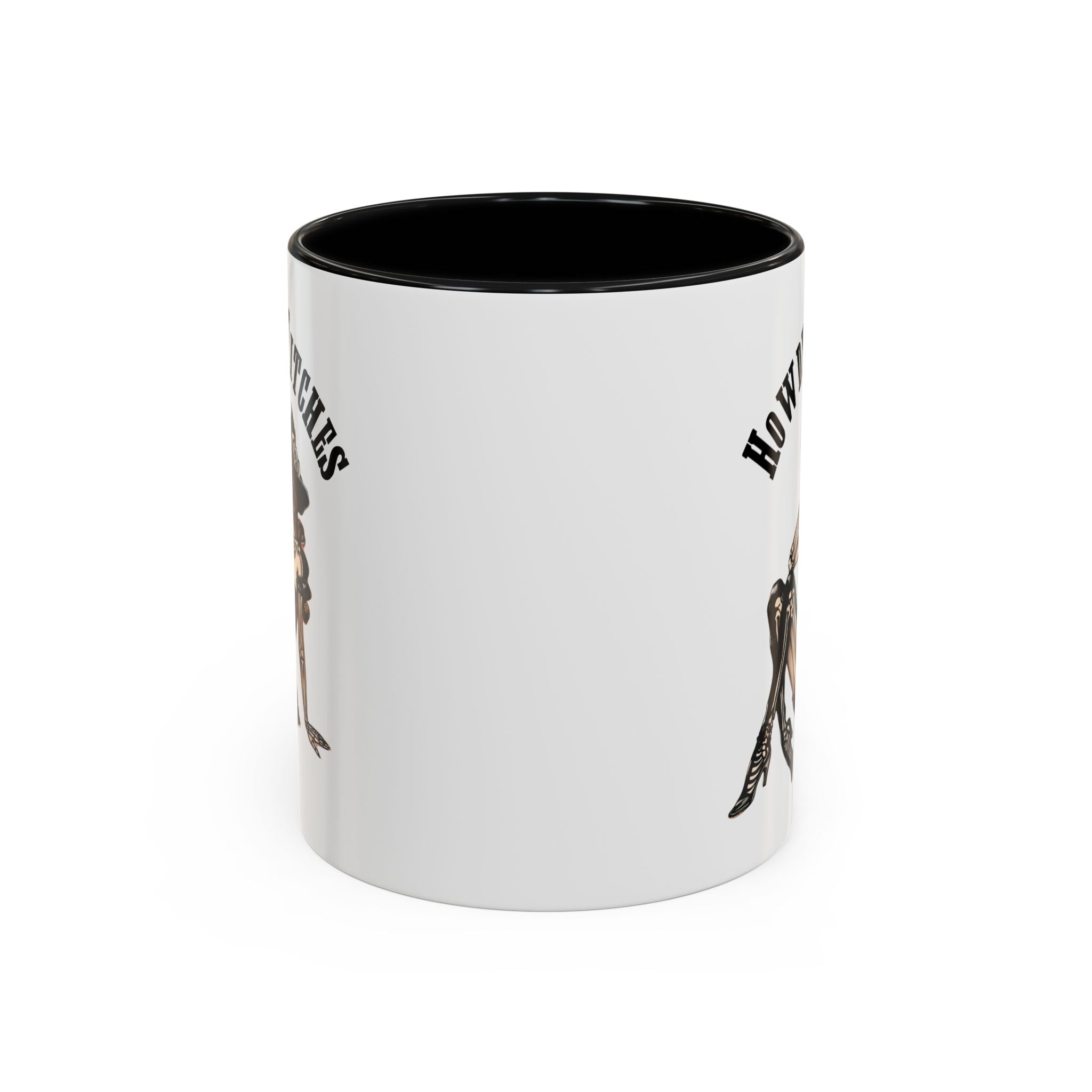 Howdy Witches Coffee Mug - Spooky Halloween Mug, Gift for Witches, Witchy Decor, Gothic Coffee Cup, Skeleton Design
