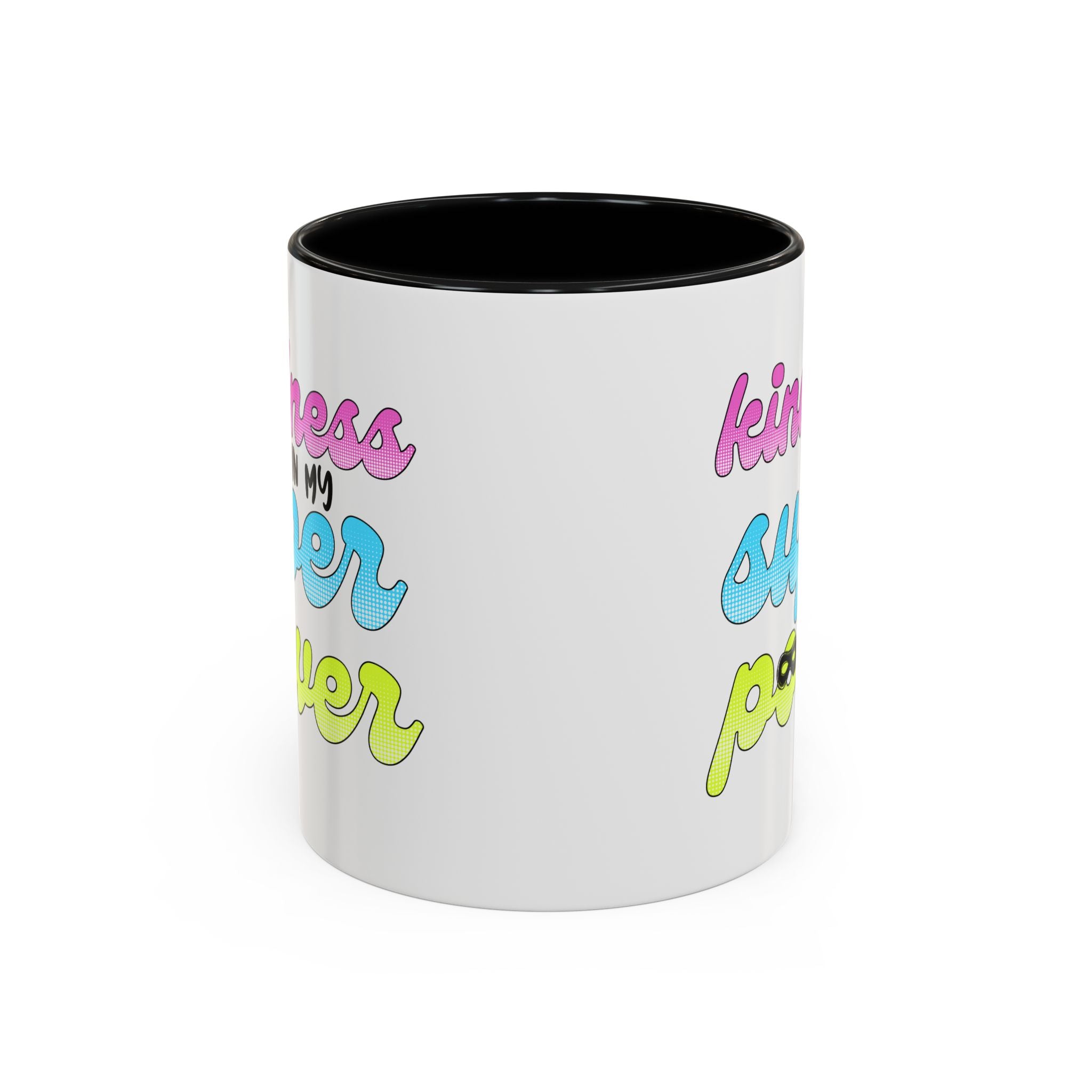 Kindness Superpower Coffee Mug, Inspirational Gift for Friends, Motivational Work Mug, Cute Drinkware for All Occasions, Unique