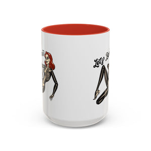 Spooky Skeleton Mug - Let's Bone, Halloween Gift, Gothic Coffee Cup, Unique Home Decor, Fun Drinkware