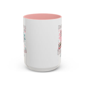 Hot Cocoa & Christmas Movie Mug, Cozy Holiday Cup, Winter Gift, Festive Beverage Container, Cute Coffee Mug