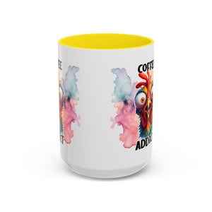 Coffee Addict Mug, Funny Coffee Lover Gift, Unique Kitchen Decor, Quirky Morning Brew Cup, Perfect for Birthdays & Holidays
