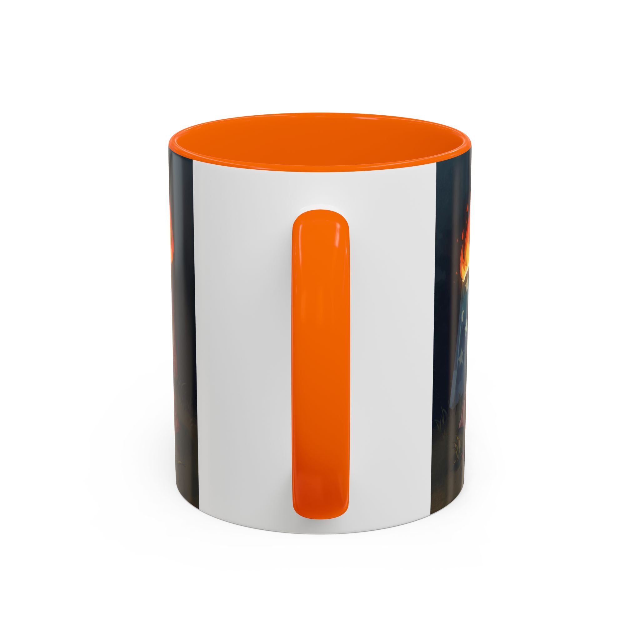 Patriotic Camping Coffee Mug - Fun America Design, Perfect for , Campfire Gatherings, Super for Gifts