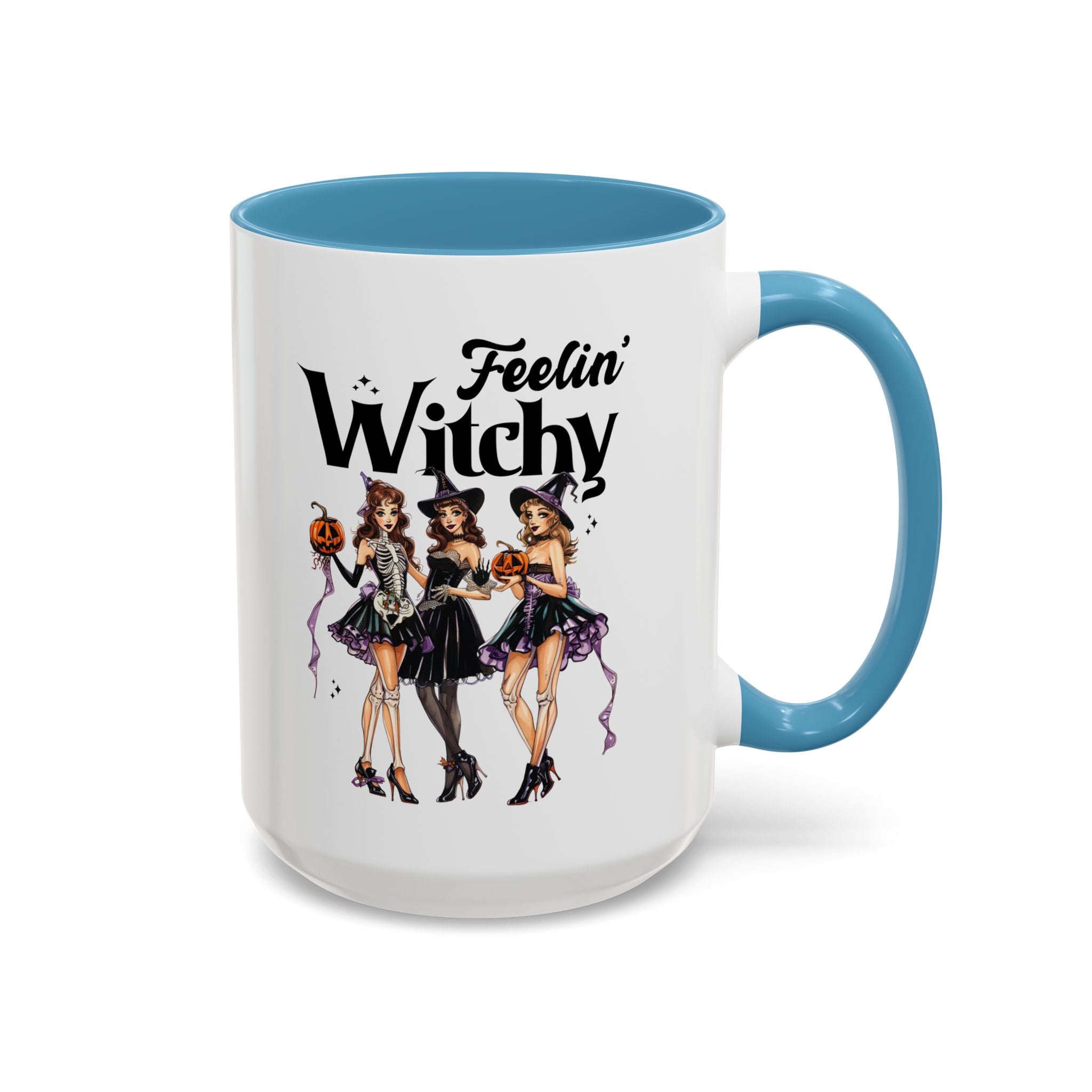 Witchy Accent Coffee Mug - Spooky Halloween Mug, Witchy Decor, Gift for Her, Fall Coffee Cup, Party Mug