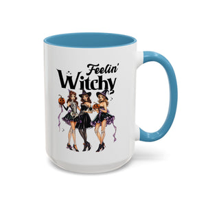 Witchy Accent Coffee Mug - Spooky Halloween Mug, Witchy Decor, Gift for Her, Fall Coffee Cup, Party Mug