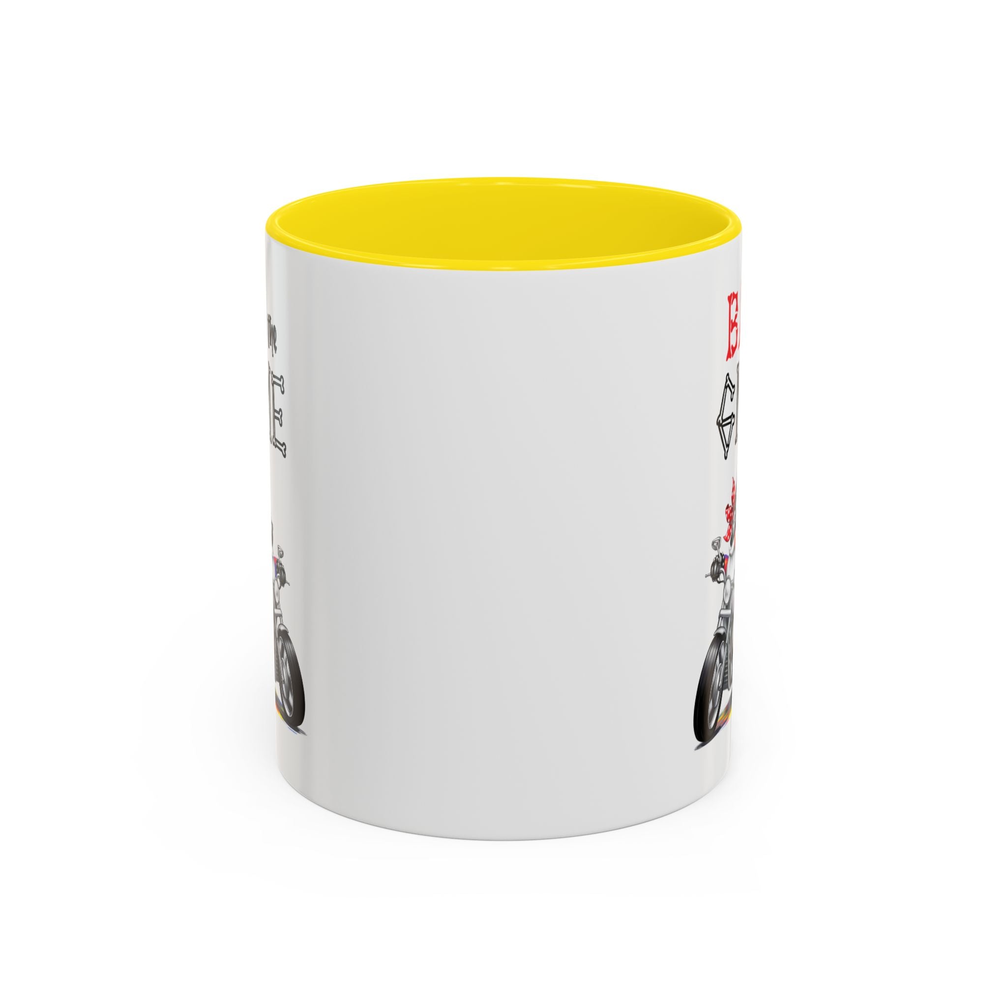 Bad to the Gnome Coffee Mug - 11oz & 15oz Accent Mugs for Bikers & Gnome Lovers
