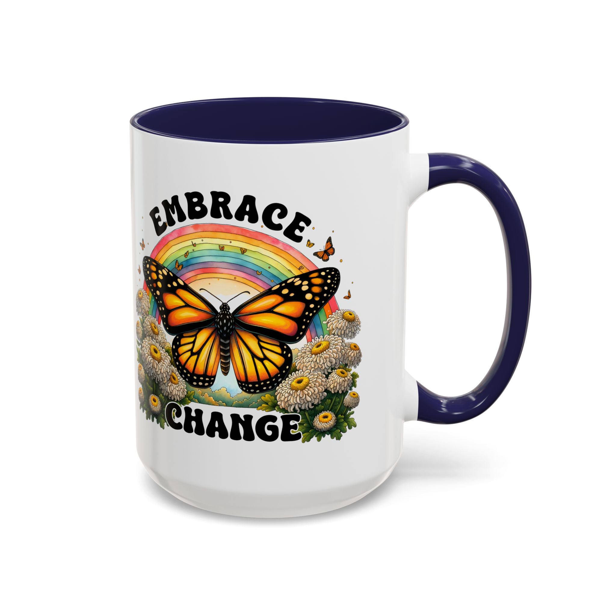 Embrace Change Butterfly Coffee Mug – Inspirational Gift for Nature Lovers