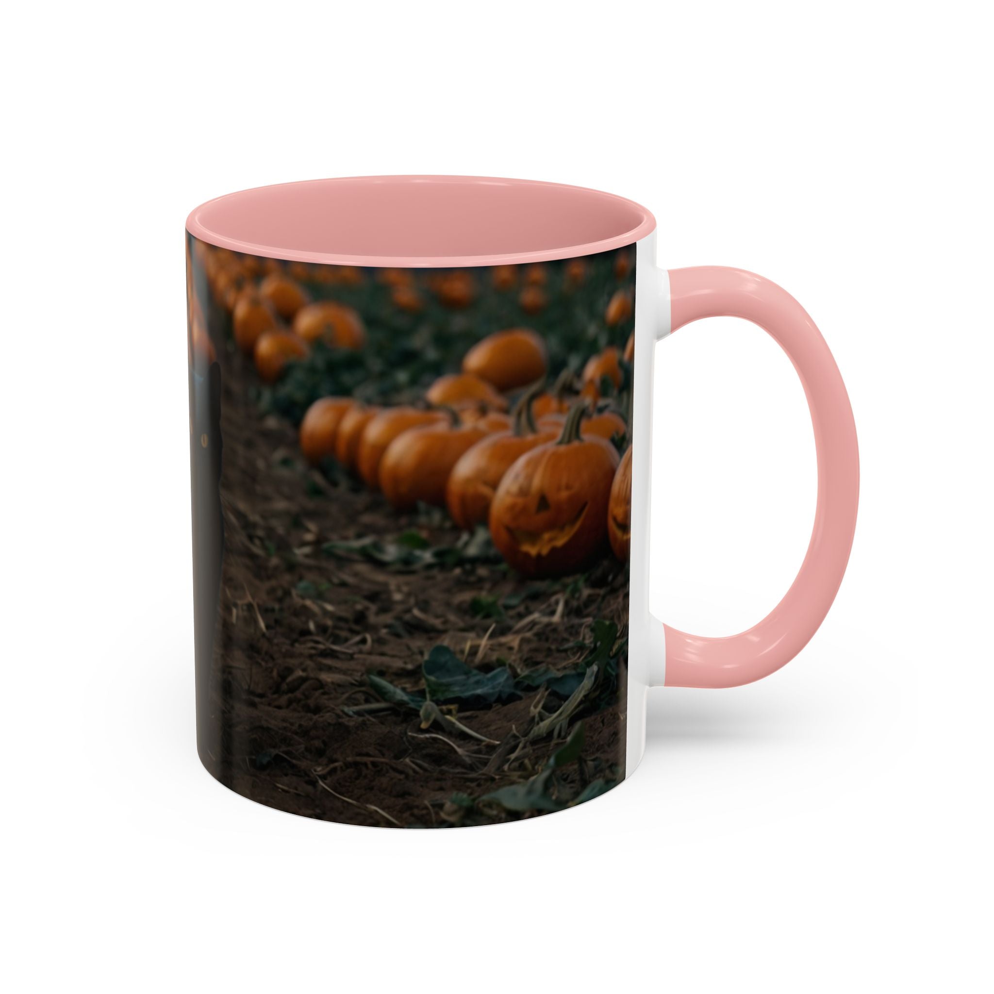 Halloween Black Cat Pumpkin Coffee Mug spooky magical