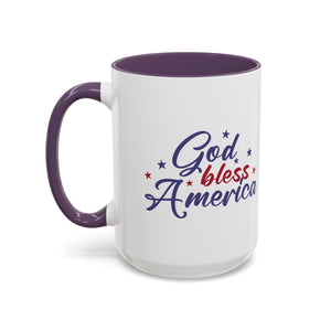 Patriotic Coffee Mug - God Bless America Design