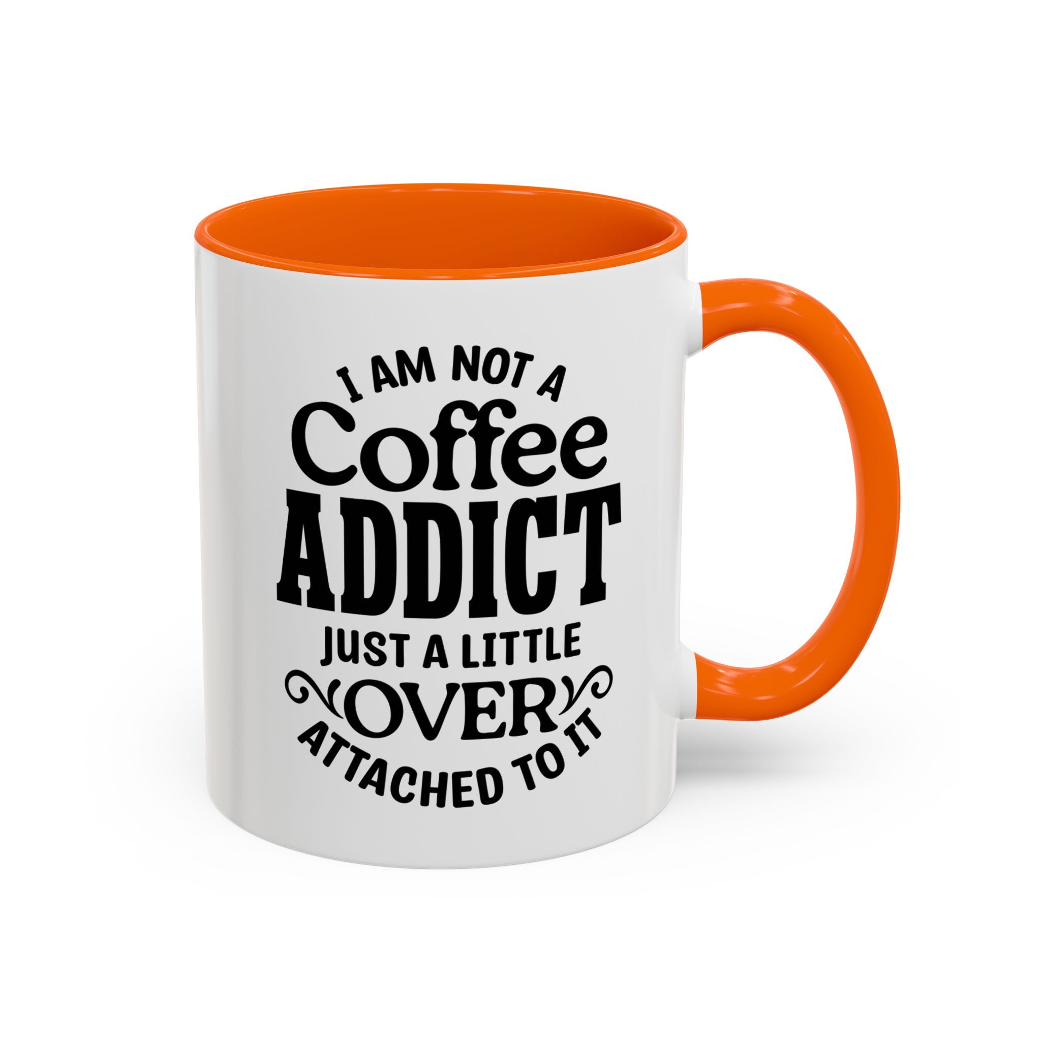 Coffee Addict Mug, Funny Coffee Lover Gift, Black Accent Mug, Warm Beverage Cup, Office Humor Drinkware