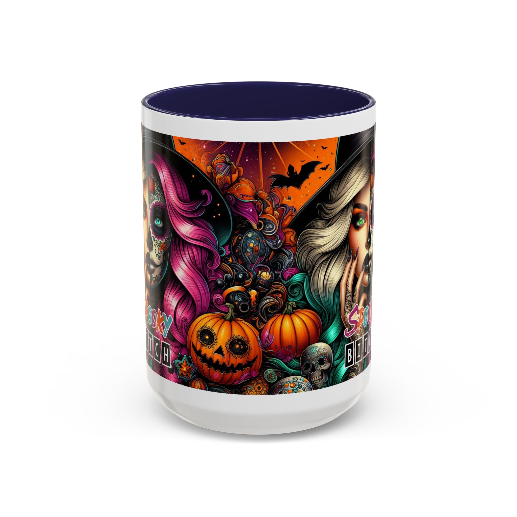 Spooky Bitch Halloween Coffee Mug - 11oz & 15oz | Witchy Vibes for Gifting, Halloween Decor, Fun Coffee Lover Gift, Spooky Season Must-Have