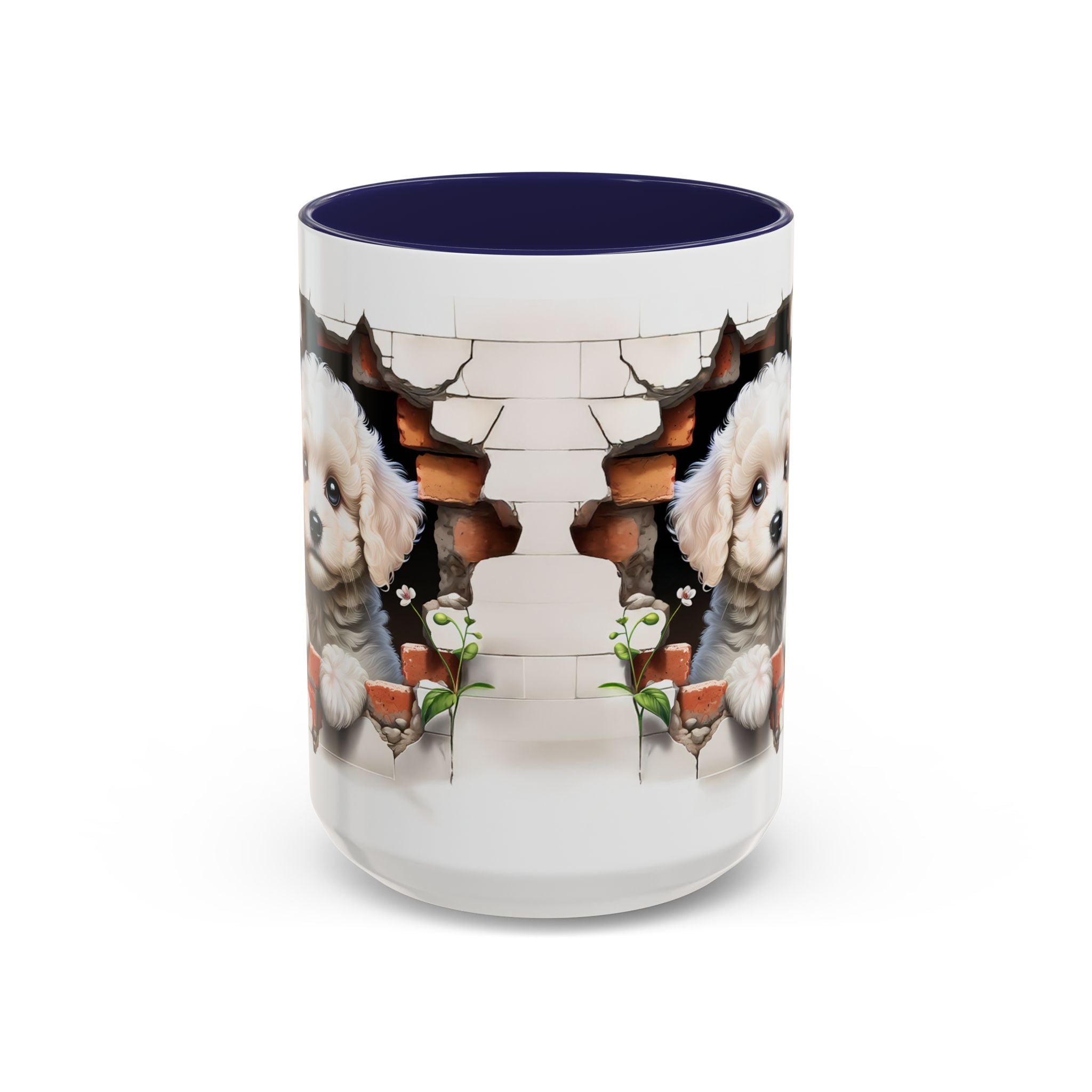 Cute Puppy Accent Coffee Mug - Adorable Dog Lover Gift, Pet-Themed Mug, Home Decor, Ideal for Gifts, Animal Enthusiast
