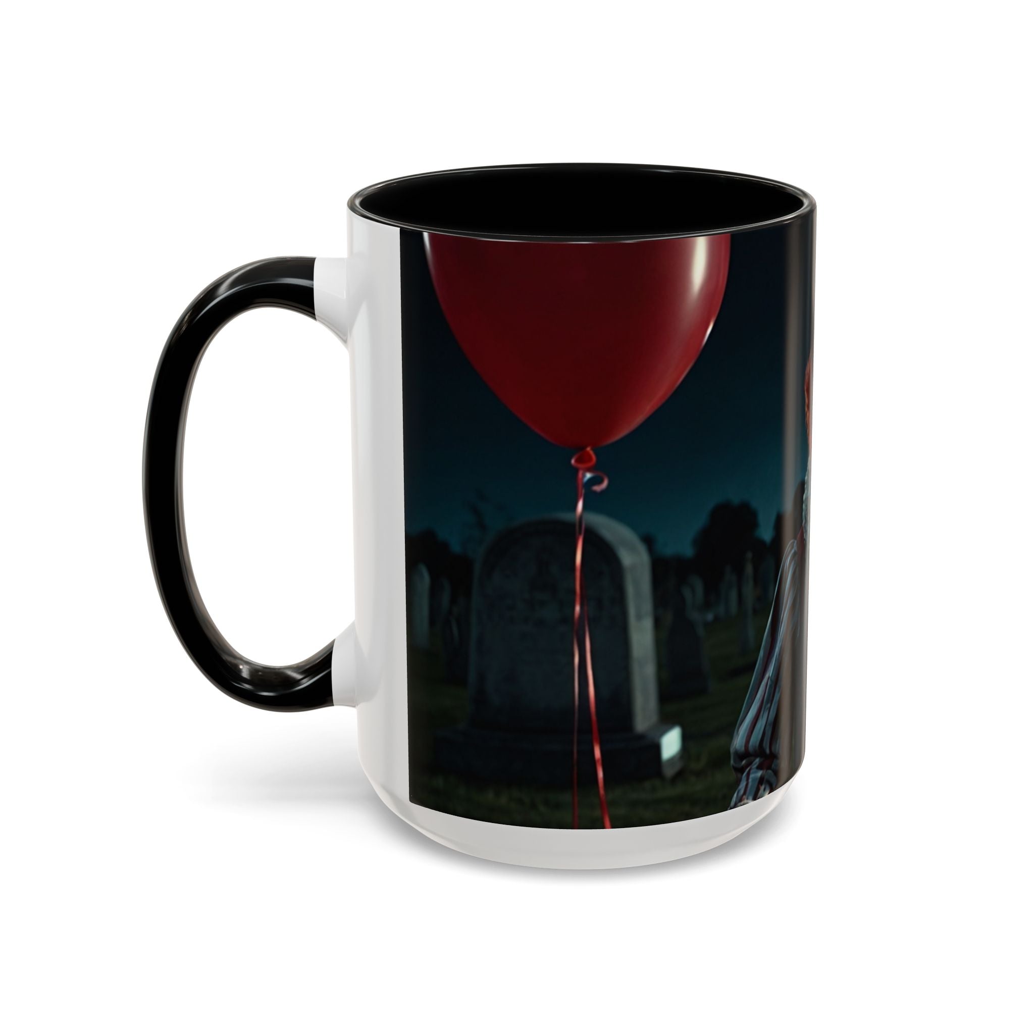 Creepy Clown Coffee Mug - Perfect for Halloween or Horror Fans art
