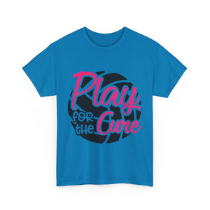 Unisex Motivational Sports Tee - "Play for the Cure" - Ideal for Team Events, Charity Runs, Sports Fans, Fitness Gifts, Casual Wear, [...]