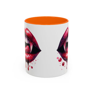 Gothic Vampire Teeth Coffee Mug – Perfect for Halloween, Spooky Occasions, Gift for Horror Lovers, Unique Accent Cup